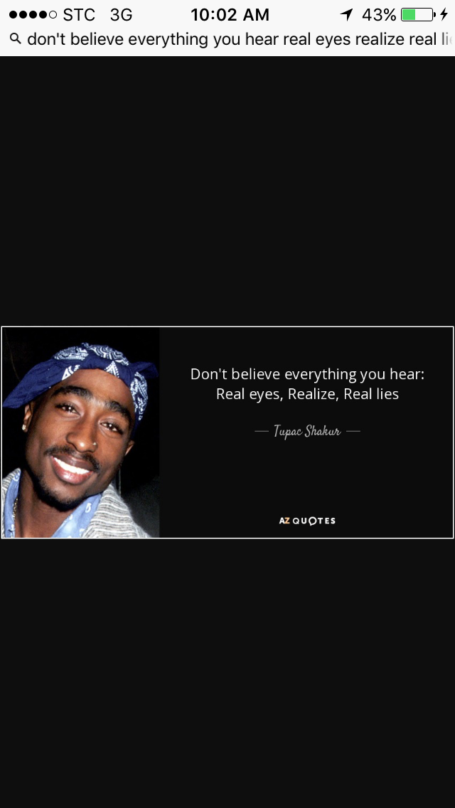 Real eyes realize real lies