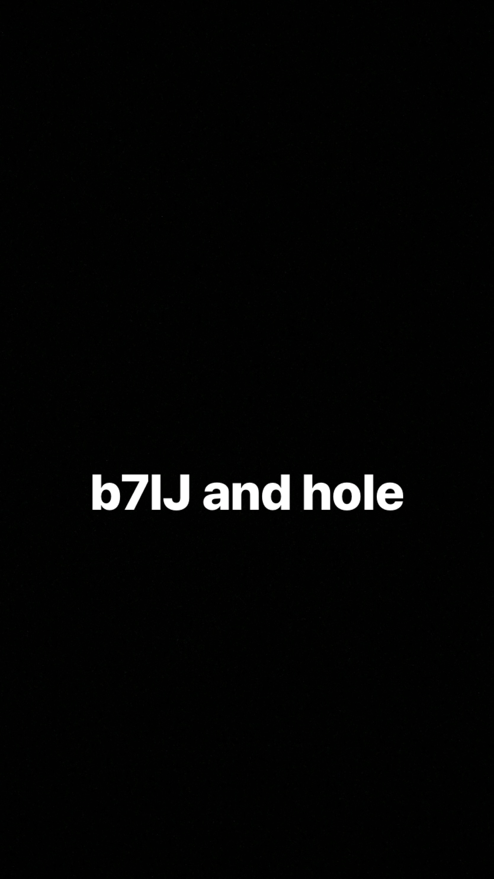 b7lJ and hole